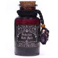 Ancient Witch Seduction Bath Spell Potion with Amethyst Necklace