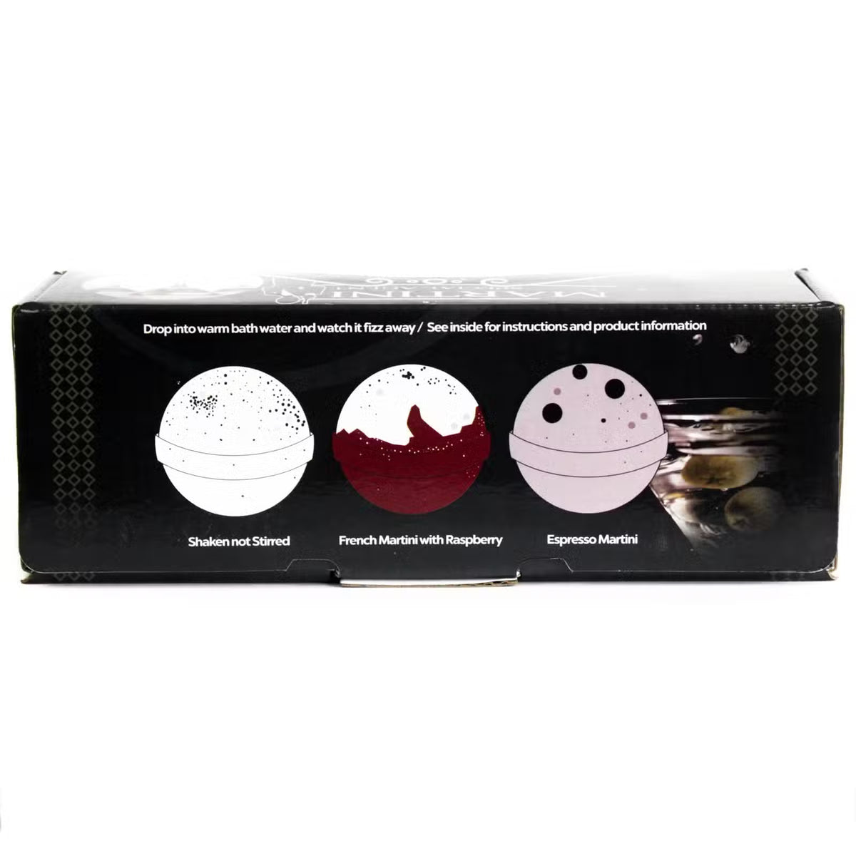 3 x 150g Martini Bath Bombs