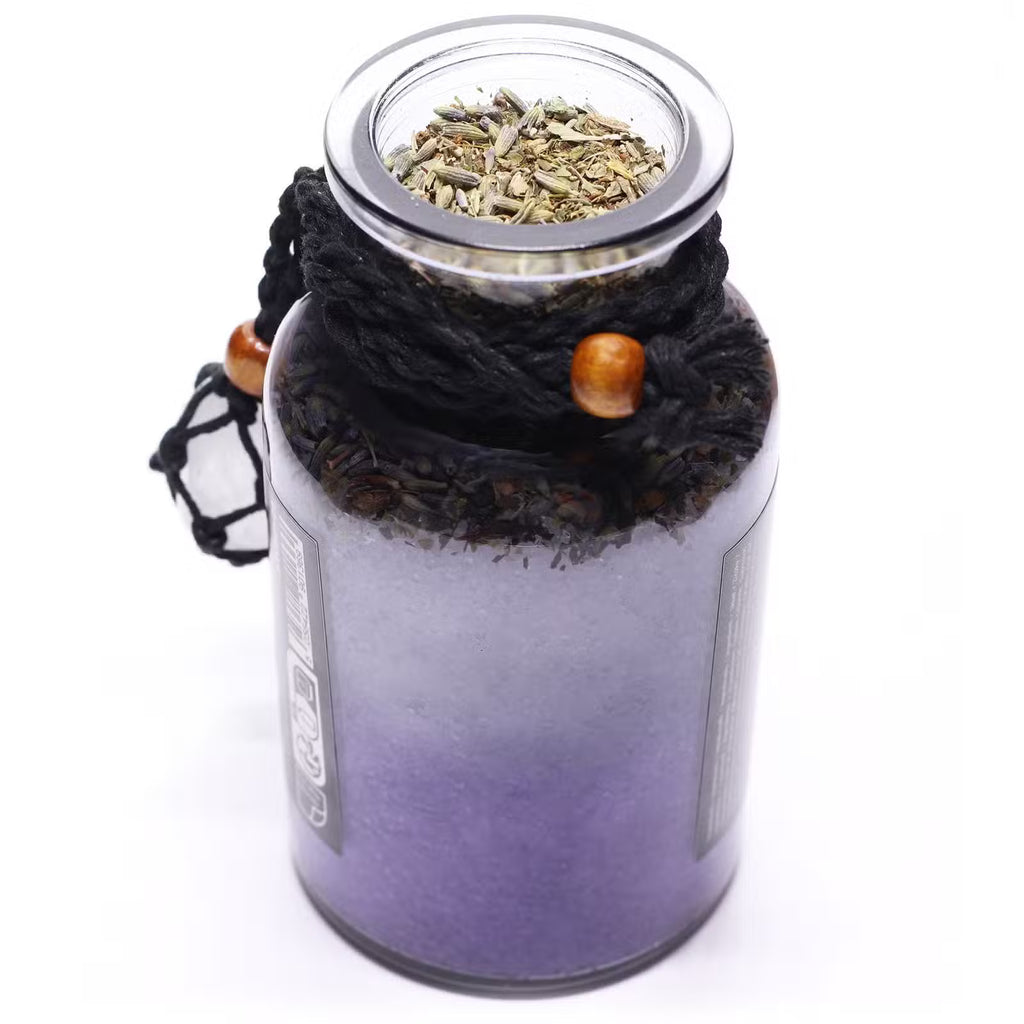 Ancient Witch Cleansing Bath Spell Potion with Rock Quartz Necklace