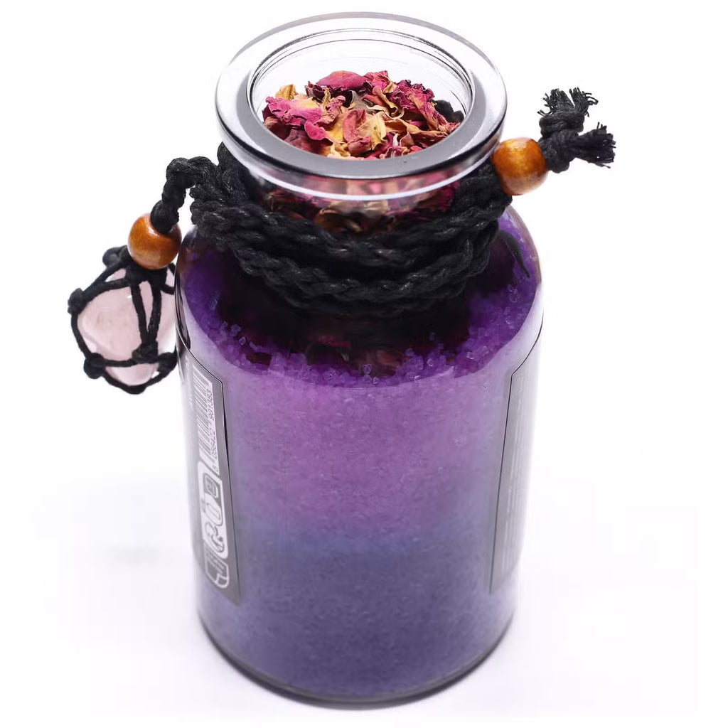 Ancient Witch Love Bath Spell Potion with Rose Quartz Necklace
