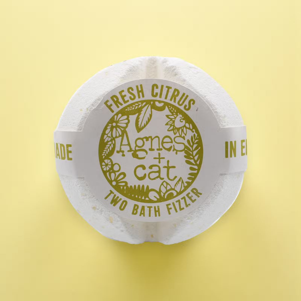 Agnes + Cat Bath Fizzer Fresh Citrus 210g