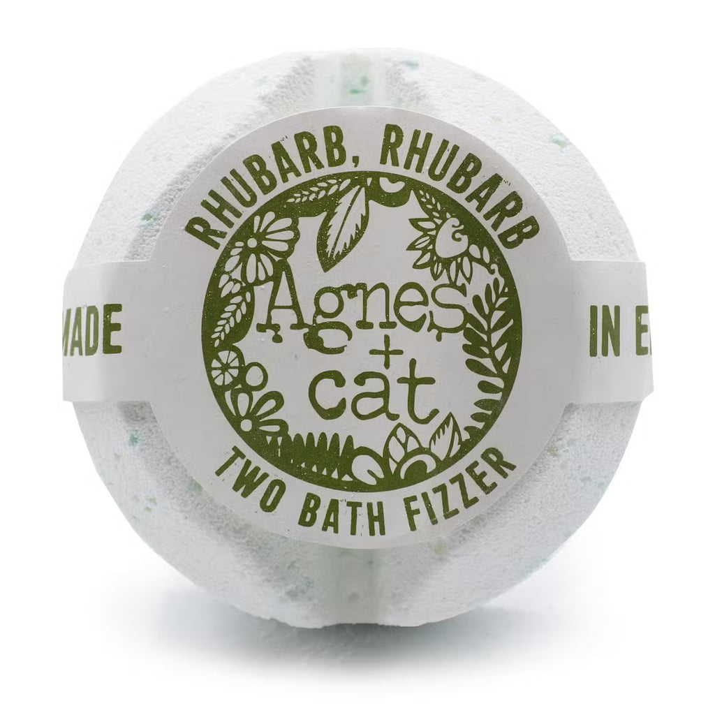 Agnes + Cat Bath Fizzer Rhubarb Rhubarb 210g