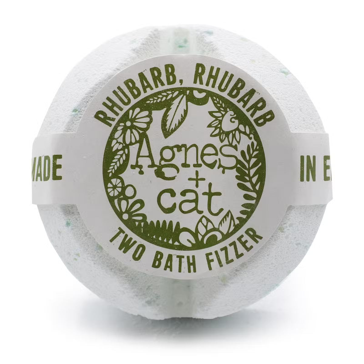 Agnes + Cat Bath Fizzer Rhubarb Rhubarb 210g