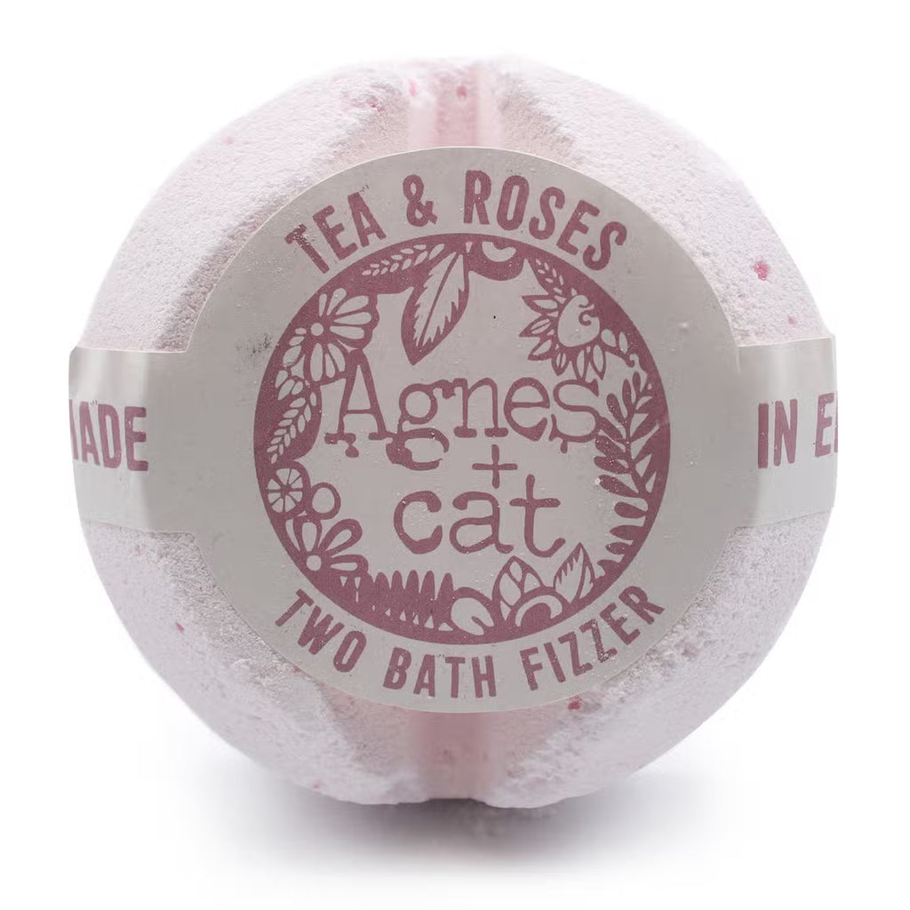 Agnes + Cat Bath Fizzer Tea and Roses 210g