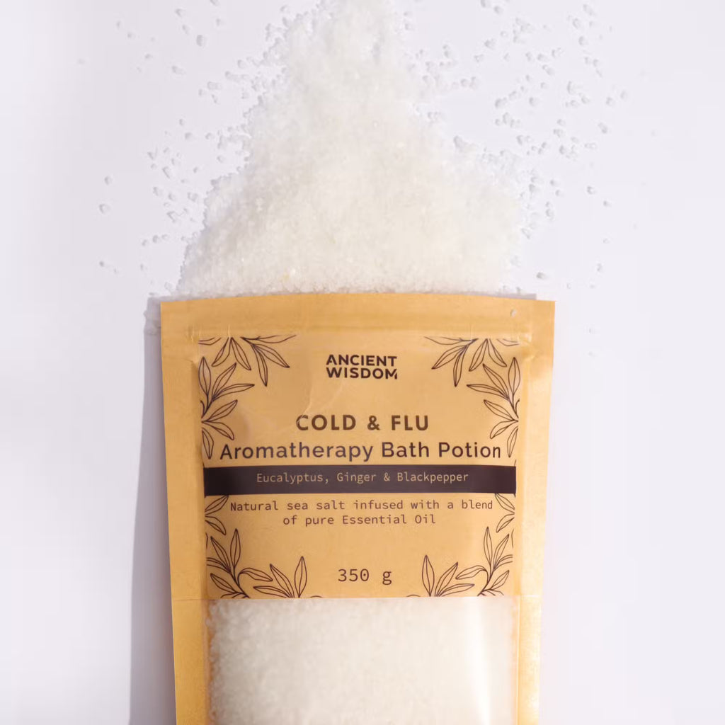 Eucalyptus, Ginger & Black Pepper 'COLDS & FLU' Bath Potion 350g