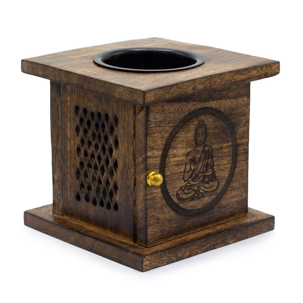 Large Mango Box Burner 12 x 12cm - Buddha