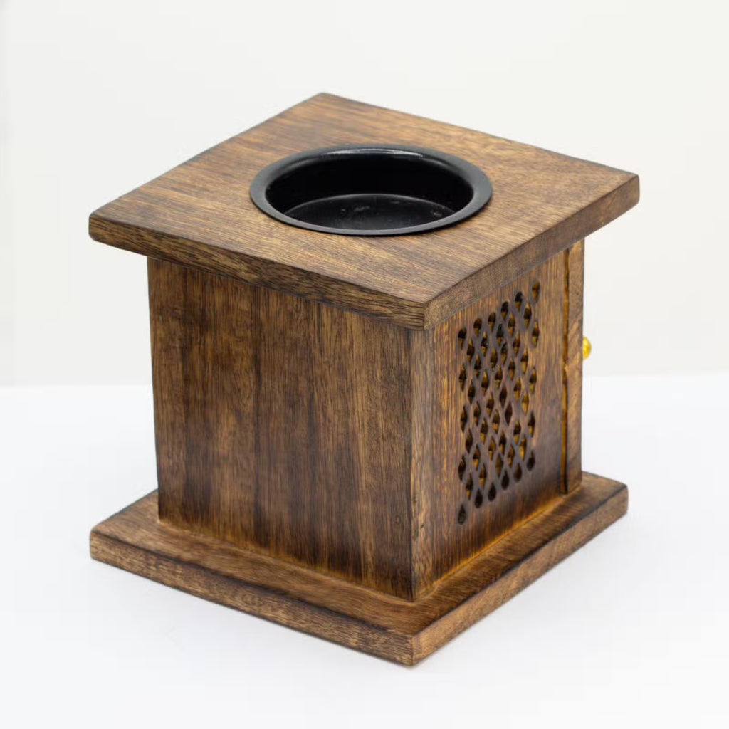 Large Mango Box Burner 12 x 12cm - Tree of Life