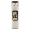 LUCK Magic Spell Candle with Black Agate Gemstones & Liquorice