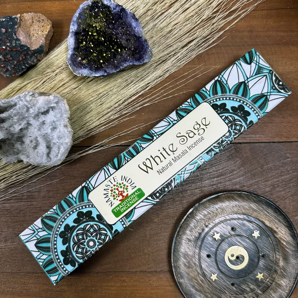 Namaste Mandala Masala Incense 39g - White Sage
