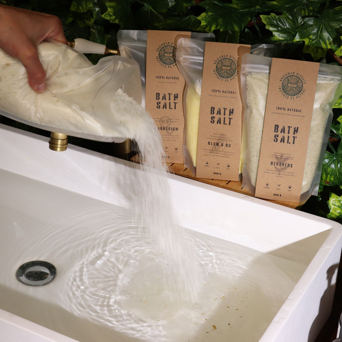 Aromatherapy Epsom Bath Salts with Oats and Honey 800g