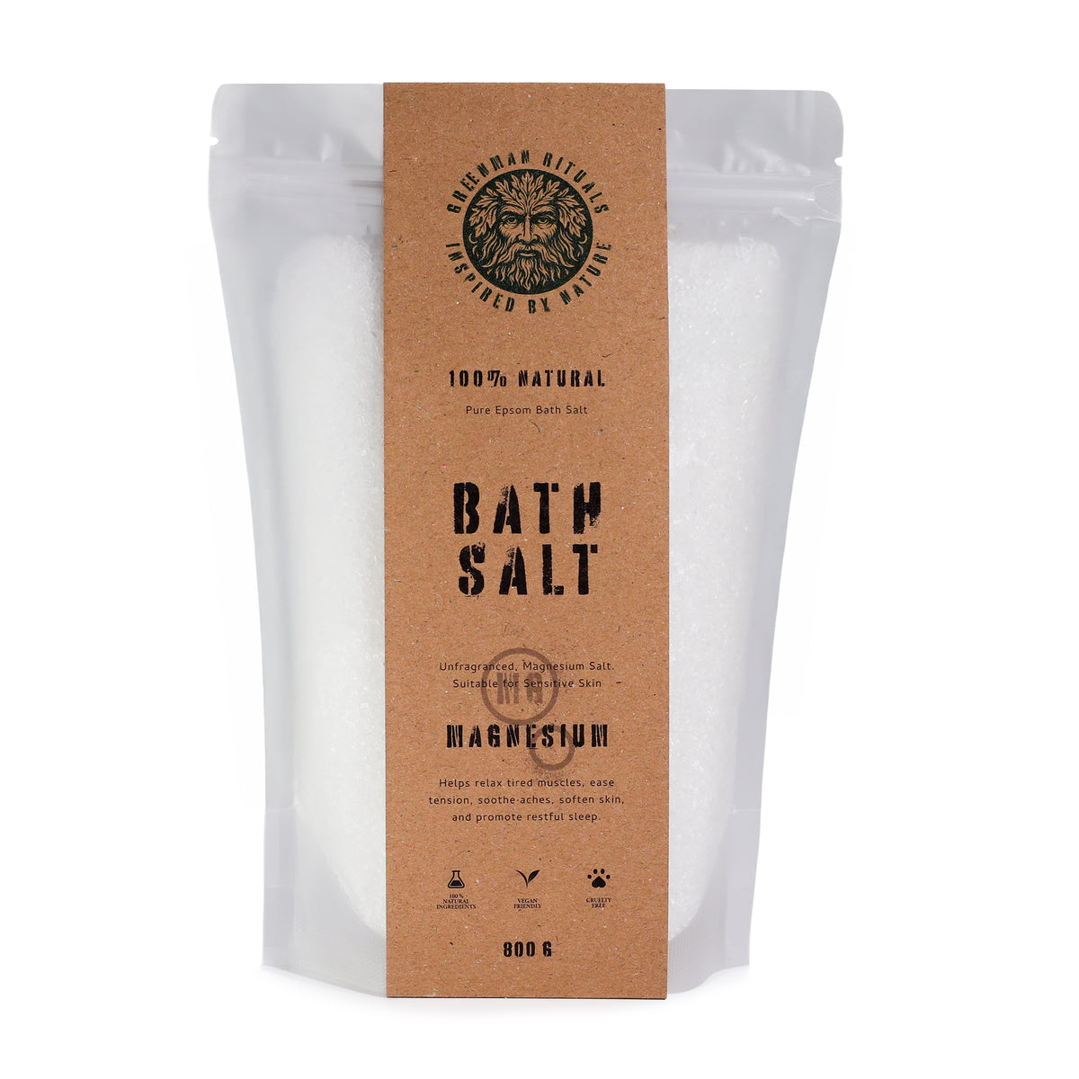 Pure Epsom Bath Salts - Magnesium Sulphate 800g