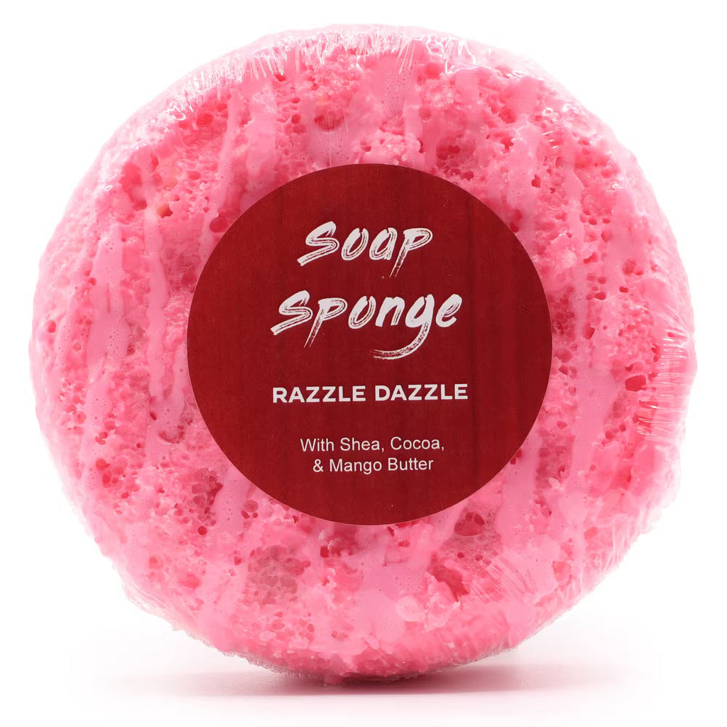 Razzle Dazzle Triple Butter Soap Sponge