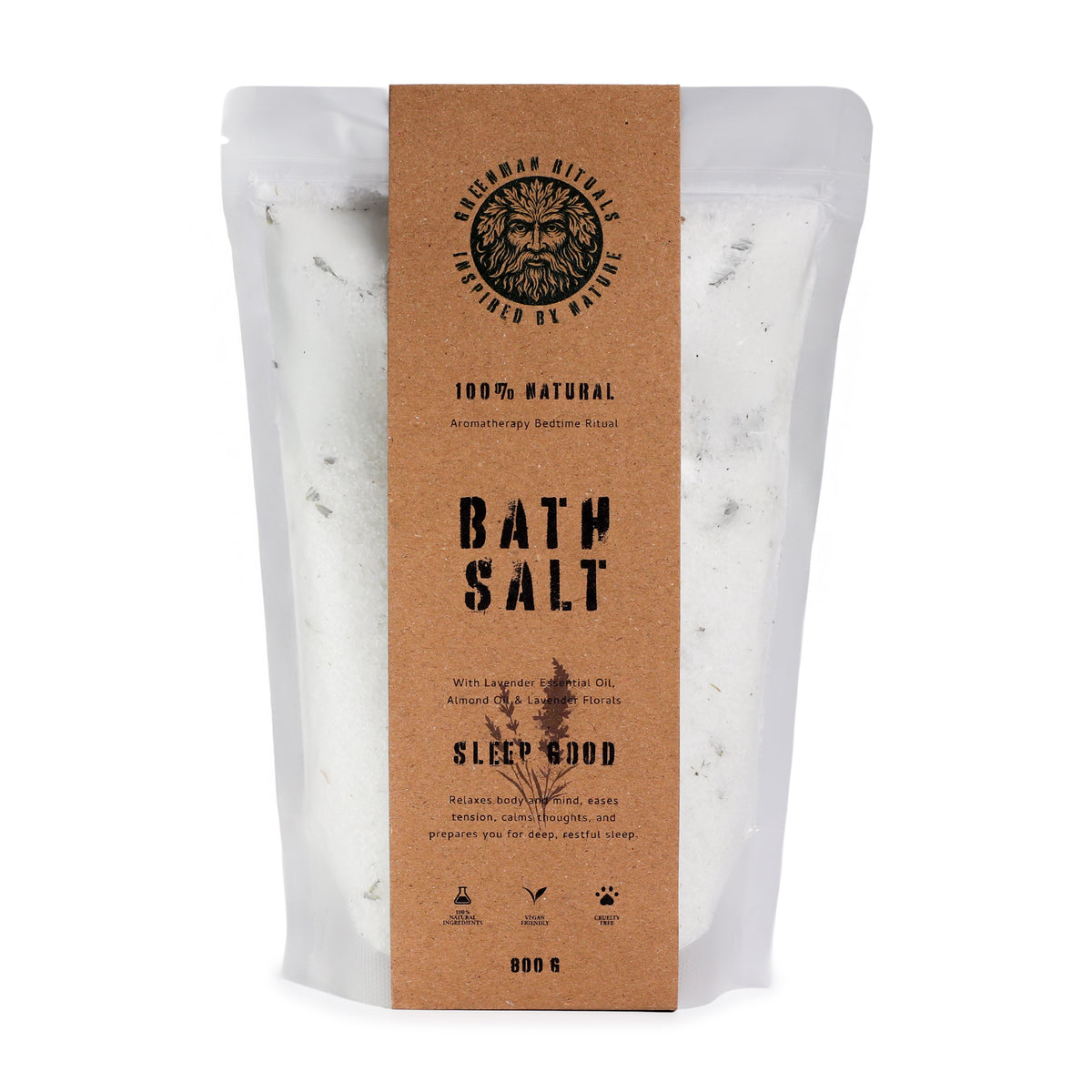 Aromatherapy Epsom Bath Salts with Lavender & Almond Oil 800g