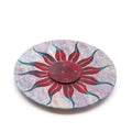 Soapstone Disc Incense Holder 10cm - Sun Flower