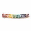 Soapstone Seven Chakra Incense Holder - 26 x 5cm