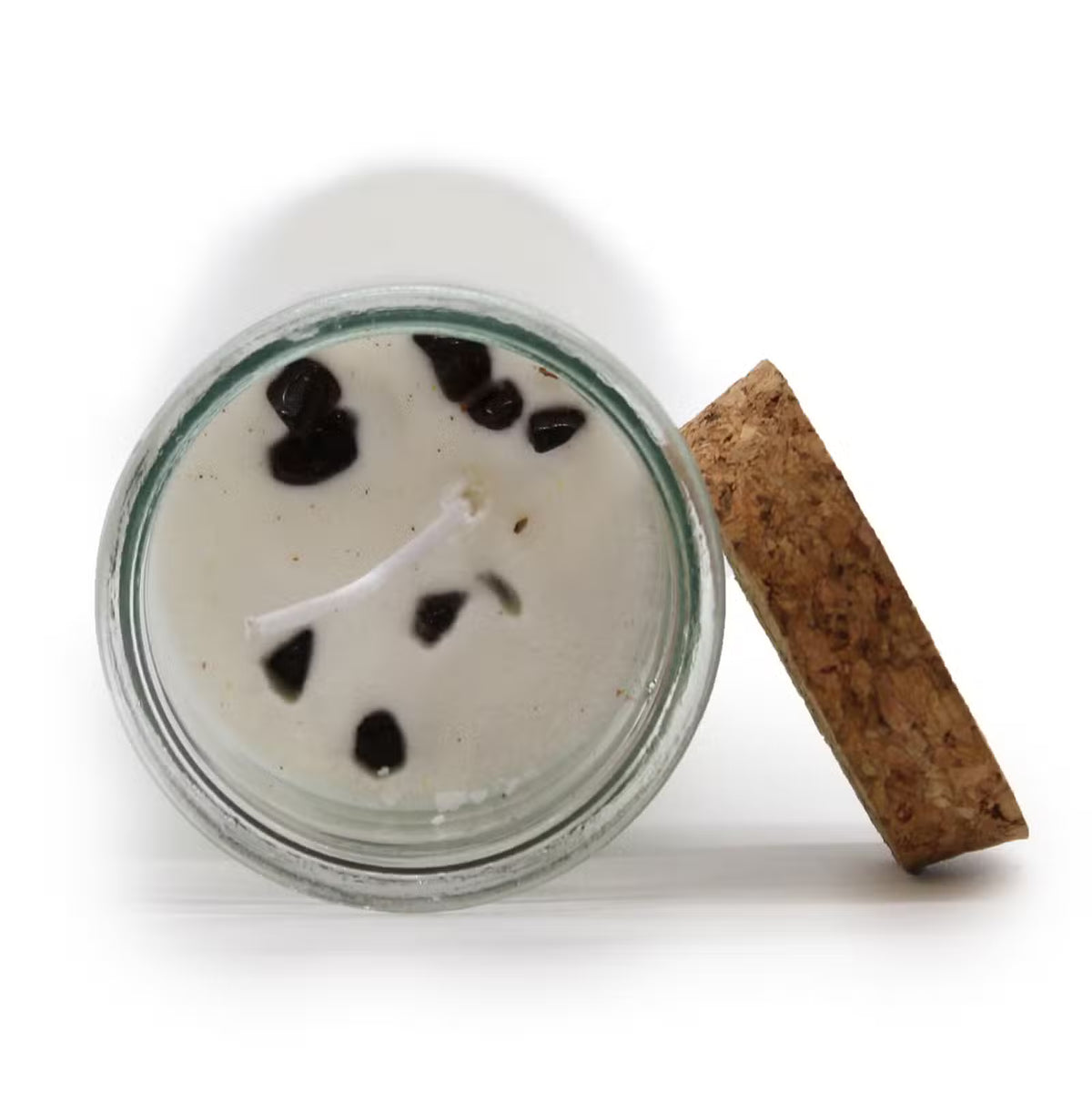 SWEET REVENGE Magic Spell Candle with Blood Garnet Gemstones & Lily Fragrance