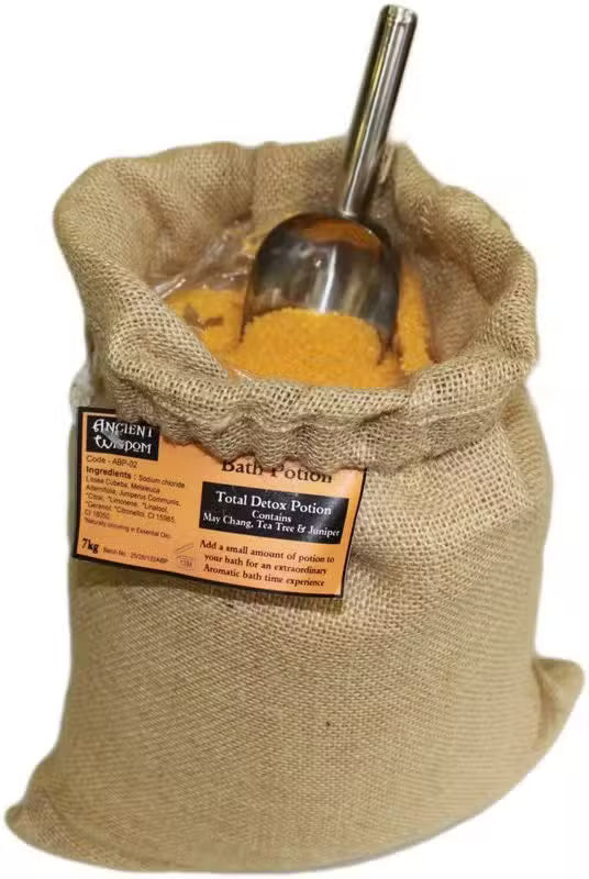 May Chang, Tea Tree & Juniper 'TOTAL DETOX' Bath Potion 7kg Hessian Sack